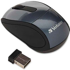 Wireless Mini Travel Optical Mouse, Graphite