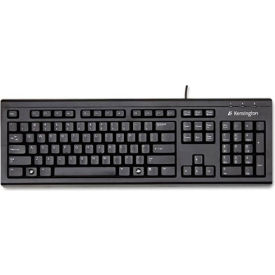 Spill-Proof 104-Key Wired Keyboard, Black