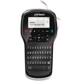 Label Maker, 3 Fonts, 4-1/2" X 2-3/8" X 8", Black/Silver