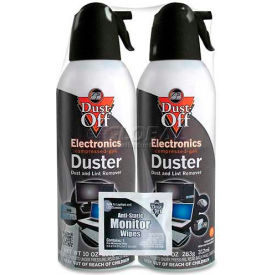 Dust-Off XL Compressed Gas Duster, 10 Oz., 2/Pk