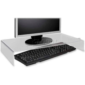 Acrylic Monitor Stand/Keyboard Storage, Clear