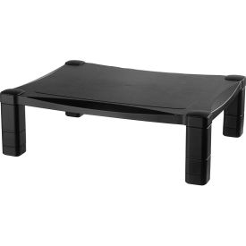 Single Level Height Adjustable Monitor Stand, Black