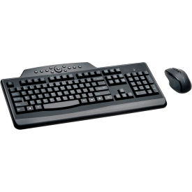ProFit Wireless Media Desktop Keyboard and Mouse Set, Black