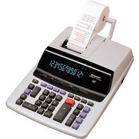 12-Digit Calculator, 2 Color Printing, 9-1/2" X 12-1/2" X 2-2/3", Grey