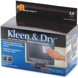 Kleen & Dry Screen Cleaning Pads, 14/Box