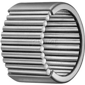 Shell Type Needle Roller Bearing, Grease Retained, 9/16" Bore, 3/4" OD, .750" Width