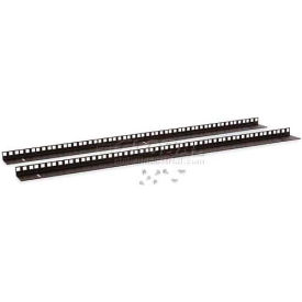18U Wall Mount Vertical Rail Kit - Cage Nut