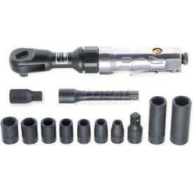 Heavy Duty Ratchet Wrench Set, 1/2" Drive, 150 RPM, 50 ft-lb, 12 Pieces