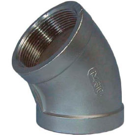 1-1/2" Class 150, 45 Degree Elbow, Stainless Steel 304
