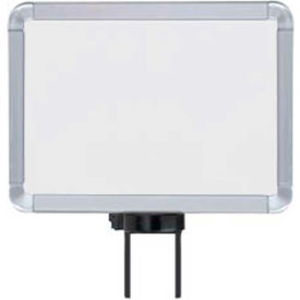 Horizontal Fixed Sign Frame, 8.5" x 11", Slotted, Satin