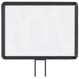 Horizontal Fixed Sign Frame, 11" x 14", Slotted, Matte Black