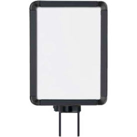 Vertical Swivel Sign Frame, 8.5" x 11", For 7' Posts, Matte Black