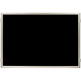 Hinged Frame Sign Panel/Barrier, 48" x 36", Matte Black