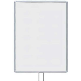 Vertical Fixed Sign Frame, 22" x 28", For 13' Posts, Satin