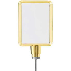 Vertical Drum Top Post Sign Frame, 8.5" x 11", Gold