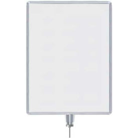 Vertical Drum Top Post Sign Frame, 22" x 28", Satin