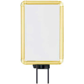 Vertical Swivel Sign Frame, 7" x 11", For 7' Posts, Gold