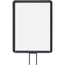 Vertical Fixed Sign Frame, 11" x 14", For 13' Posts, Matte Black