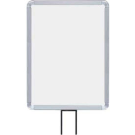 Vertical Fixed Sign Frame, 11" x 14", For 13' Posts, Satin