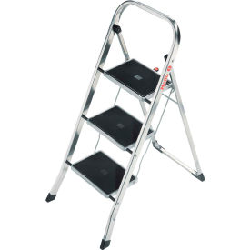 Hailo K30 3 Step Aluminum Folding Step Ladder