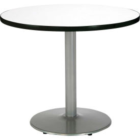 36" Round Restaurant Table, White