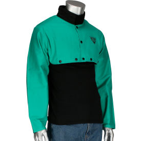Flame Retardant Cotton Cape Sleeve, Green, M, All Cotton