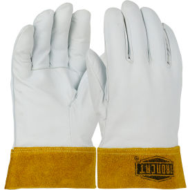 Premium Top Grain Kidskin TIG Welding Gloves, Pearl, Medium, All Leather