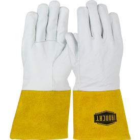 Premium Top Grain Kidskin TIG Welding Gloves, Pearl, Large, All Leather