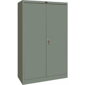 400 Series Commercial Storage Cabinet, 48"W x 18"D x 72"H, Gray, Unassembled
