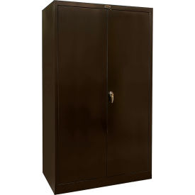 800 Series Industrial Storage Cabinet, 48"W x 24"D x 78"H, Ebony, Unassembled