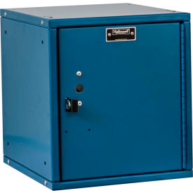 Cubix Modular Locker w/ Padlock, 11-5/16"W x 12"D x 12-11/16"H, Blue, Unassembled