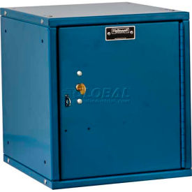 Cubix Modular Locker w/ Key Lock, 11-5/16"W x 12"D x 12-11/16"H, Blue, Unassembled
