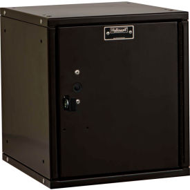 Cubix Modular Locker w/ Padlock, 11-5/16"W x 12"D x 12-11/16"H, Black, Unassembled