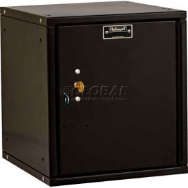 Cubix Modular Locker w/ Key Lock, 11-5/16"W x 12"D x 12-11/16"H, Black, Unassembled