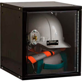 Cubix Modular Safety-View Locker, Key Lock, 11-5/16x12x12-11/16, Black, Unassembled