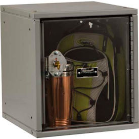 Modular Safety-View Locker, Key Lock, 11-5/16x12x12-11/16, Gray, Unassembled