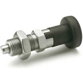 Indexing Plunger w/ Knob Lock-Out & Nut SS 8.0x21.0N Pressure M12x1.5 Thread 6x6mm Pin