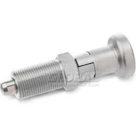 Indexing Plunger with Stainless Steel Knob Lock-Out, 2.70x7lbs Pressure, 5/8-11 Thread, .31x.28" Pin