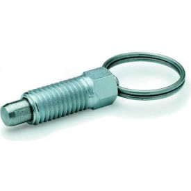 Indexing Plunger w/ Pull Ring Zinc 6.0x22.0N Pressure M12x1.75 Thread 8x8mm Pin