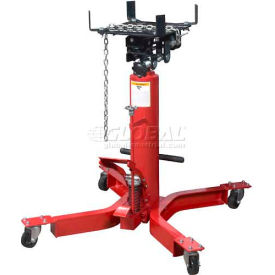 1/2 Ton lb Telescopic Transmission Jack, Universal Saddle, Foot Activated