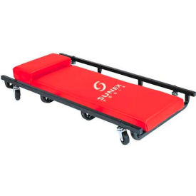 4 Caster Creeper, Powder Coated Black Frame, Red Vinyl Cover