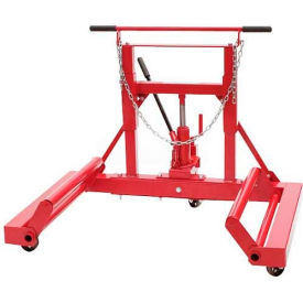 1500 lb. Hydraulic Wheel Dolly, Tilting Frame, Ball Bearing Casters