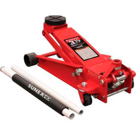 3.5 Ton Service Jack with Quick Lift System, Rapid Rise, Rubber Saddle