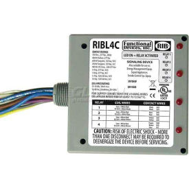 Enclosed Relays, 10A, 3 SPST-NO, 1 SPDT, 10-30VAC/DC