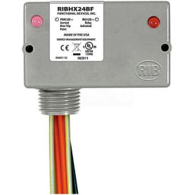 Enclosed Relay/AC Sensor, 20A, SPST-NO, 24VAC/DC, Mini HSG