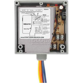 Enclosed Internal AC Sensor W/Relay, Adjustable, 20A, 3PST-NC, 24VAC/DC