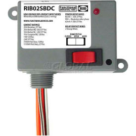 Dry Contact Input Relay, Enclosed, 208-277VAC, 20A, SPDT, Override