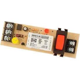 Track Mount Relay, 4", 15A, SPST-NC, 10-30VAC/DC/120VAC, Override