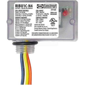 Enclosed Relay, 10A, NEMA 4/4X, SPDT, 10-30VAC/DC/120VAC