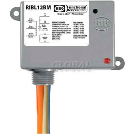 Enclosed Latching Relay, 20A, 12VAC/DC, W/Aux Contact